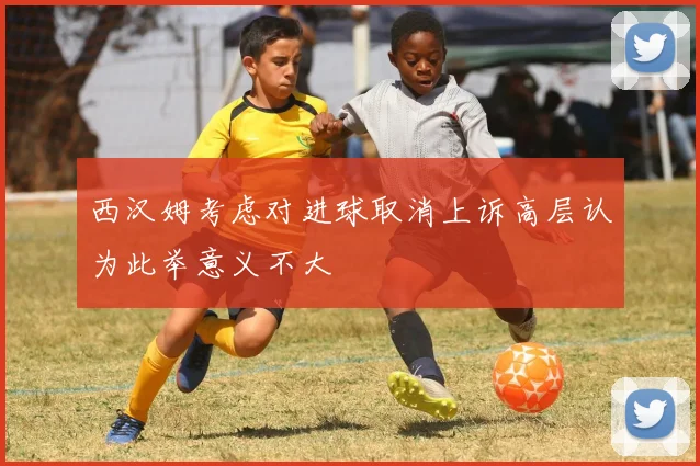 西汉姆考虑对进球取消上诉高层认为此举意义不大